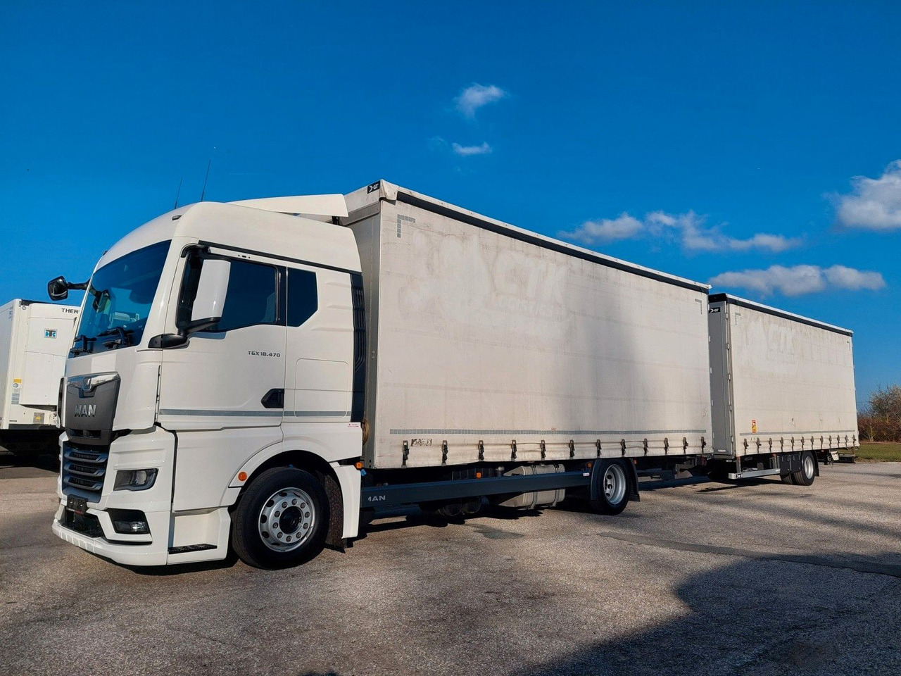 MAN TGX 18.470 LL + Gniotpol G-4080 120 m3 Durchbar - Xe tải thùng mui bạt: hình 1 MAN TGX 18.470 LL + Gniotpol G-4080 120 m3 Durchbar - Xe tải thùng mui bạt: hình 1