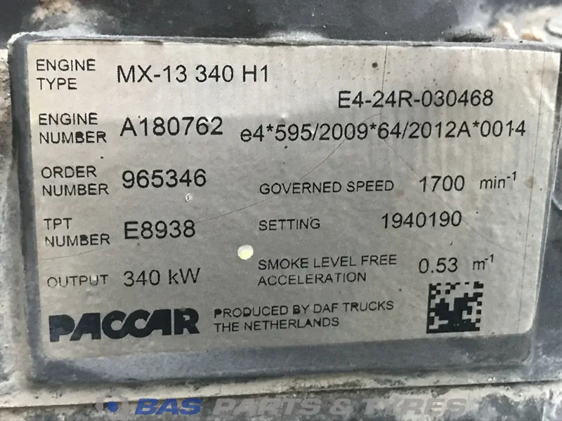 DAF XF106 Motor DAF MX13 340 H1 1850003 - Động cơ cho Xe tải: hình 5 DAF XF106 Motor DAF MX13 340 H1 1850003 - Động cơ cho Xe tải: hình 5