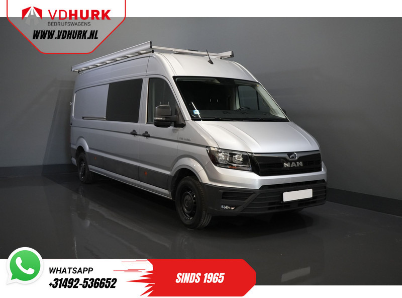 MAN TGE 3.180 180 pk DSG Aut. L4H3 DC Dubbel Cabine BPM VRIJ! 7 pers./ 270Gr. Deuren/ Carplay/ Imperiaal + Trap/ Gev.Stoel/ Cruise/ Came - Xe van chở hàng, Xe tải van: hình 1 MAN TGE 3.180 180 pk DSG Aut. L4H3 DC Dubbel Cabine BPM VRIJ! 7 pers./ 270Gr. Deuren/ Carplay/ Imperiaal + Trap/ Gev.Stoel/ Cruise/ Came - Xe van chở hàng, Xe tải van: hình 1