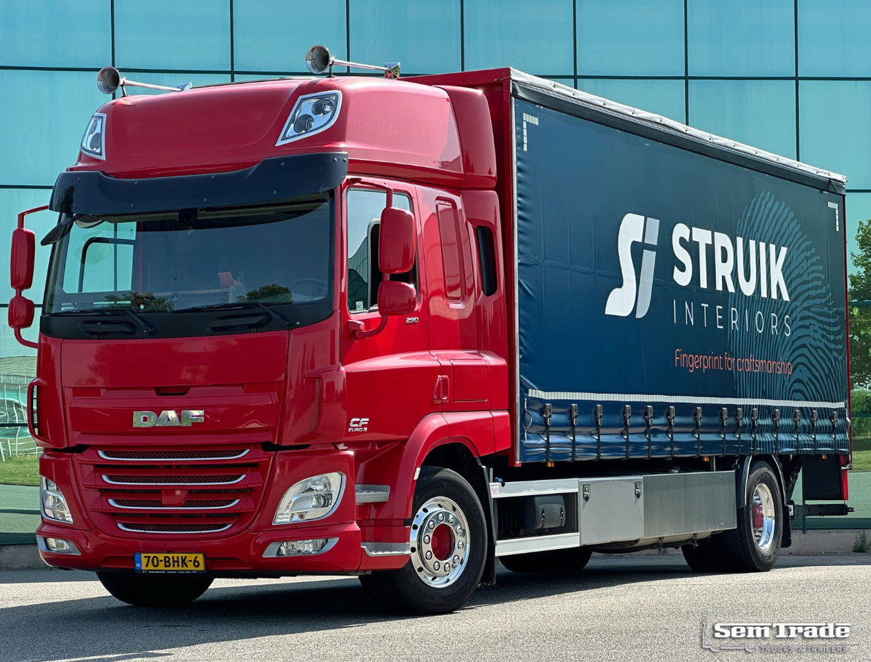 DAF CF 290 FA Space CAB Hardhouten Vloer 2500 KG Klep Nieuw Staat - Xe tải hộp: hình 1 DAF CF 290 FA Space CAB Hardhouten Vloer 2500 KG Klep Nieuw Staat - Xe tải hộp: hình 1