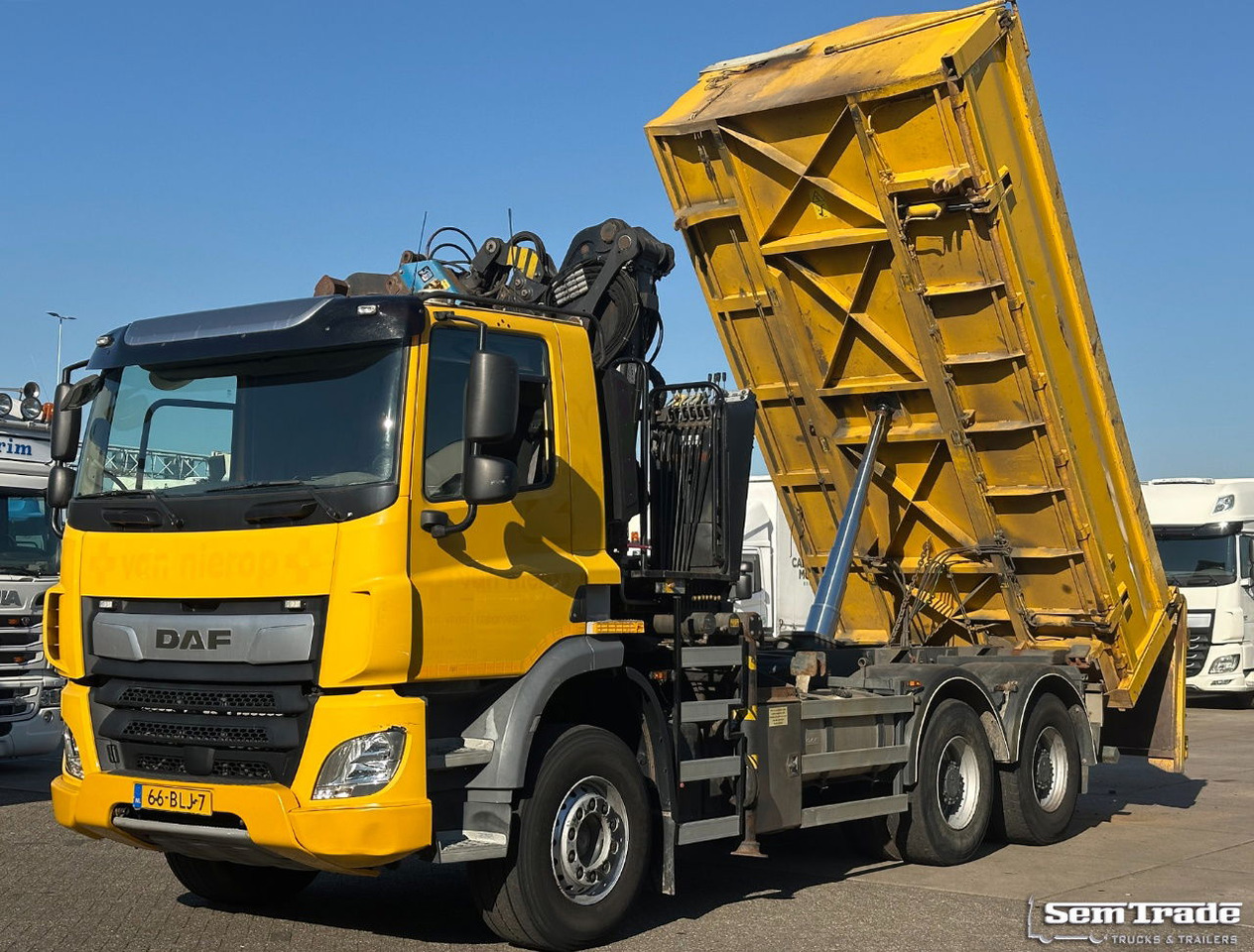 Xe cẩu tự hành DAF CF 410 FAT 6X4 188.000 KM Palfinger 17 TON/Meter Kraan 2 Zijdige Ruizeveld K: hình 12
