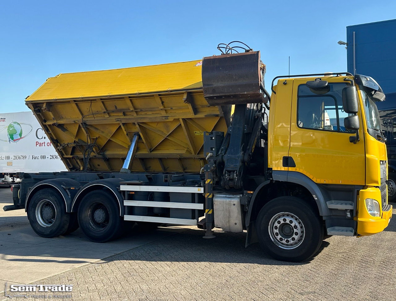 Xe cẩu tự hành DAF CF 410 FAT 6X4 188.000 KM Palfinger 17 TON/Meter Kraan 2 Zijdige Ruizeveld K: hình 14