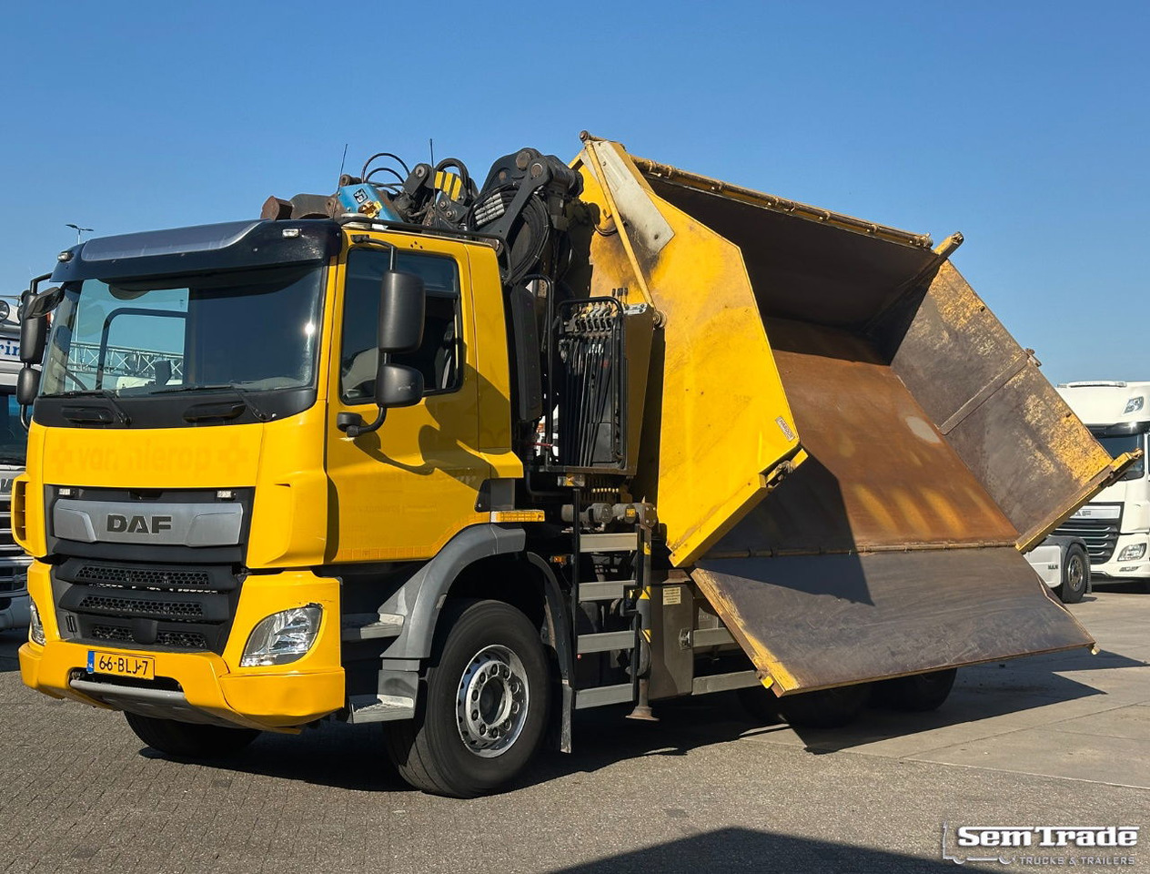 Xe cẩu tự hành DAF CF 410 FAT 6X4 188.000 KM Palfinger 17 TON/Meter Kraan 2 Zijdige Ruizeveld K: hình 13