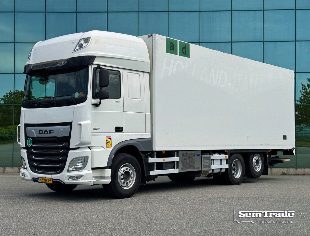 Xe tải đông lạnh DAF XF 480 FAR SSC 6X2 Carrier TRS Iceland Lift 815 x 250 x 274 CM Inside TOP Co: hình 1