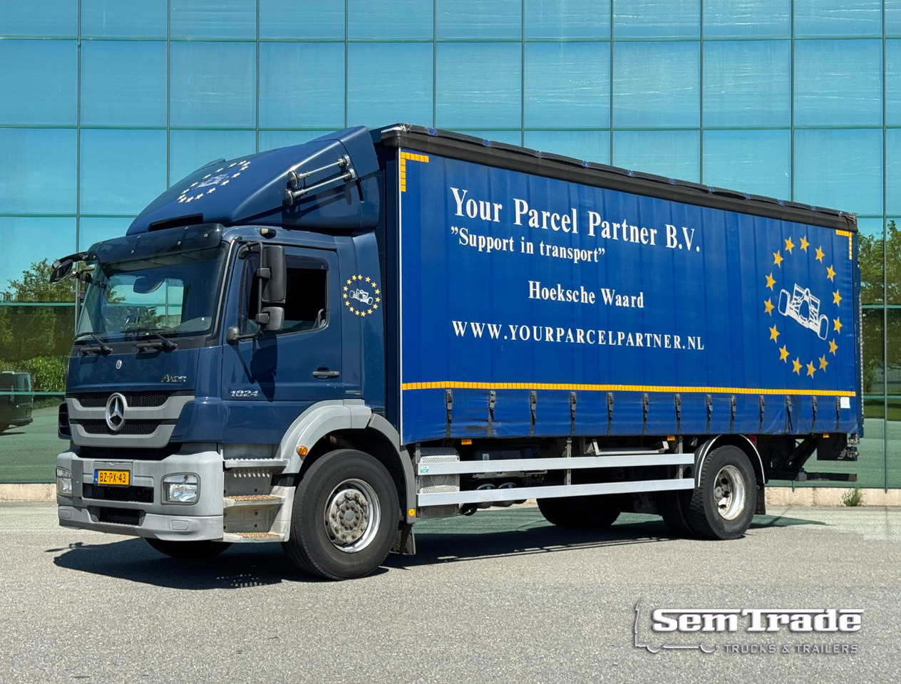Mercedes-Benz Axor 1824 Euro 5 694.000 KM Curtain Side Door Tail Lift NEW Tacho TOP Condition NL Truck - Xe tải thùng mui bạt: hình 1 Mercedes-Benz Axor 1824 Euro 5 694.000 KM Curtain Side Door Tail Lift NEW Tacho TOP Condition NL Truck - Xe tải thùng mui bạt: hình 1