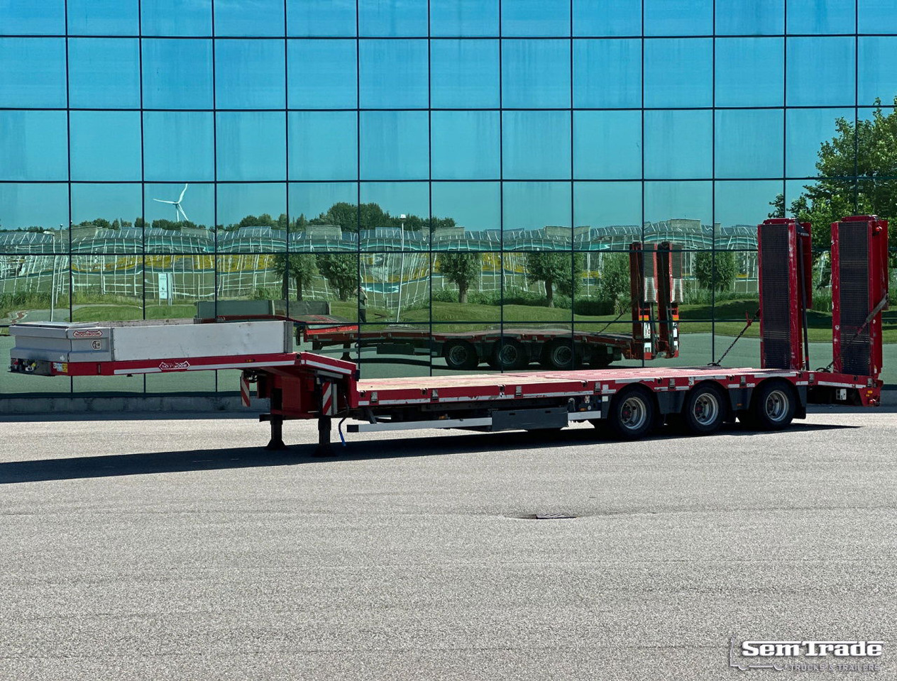 Nooteboom OSD-48-003 Semi 3 Axles Hydraulic Ramps Hinge TOP Condition - Sơ mi rơ moóc thùng thấp: hình 1 Nooteboom OSD-48-003 Semi 3 Axles Hydraulic Ramps Hinge TOP Condition - Sơ mi rơ moóc thùng thấp: hình 1