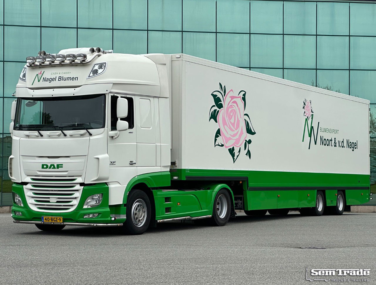 DAF XF 460 FT SSC TRS Genset + Theo Mulder Bloemen Verkoop Oplegger Koeling Kach - Xe đầu kéo: hình 1 DAF XF 460 FT SSC TRS Genset + Theo Mulder Bloemen Verkoop Oplegger Koeling Kach - Xe đầu kéo: hình 1