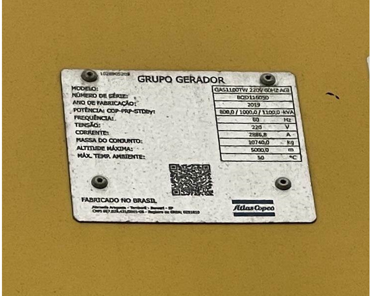 Atlas-Copco QAC 1100 TWIN-POWER - Bộ phát điện: hình 1 Atlas-Copco QAC 1100 TWIN-POWER - Bộ phát điện: hình 1