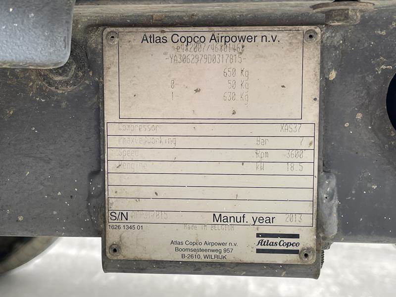 Atlas-Copco XAS 37 KD - Máy nén khí: hình 5 Atlas-Copco XAS 37 KD - Máy nén khí: hình 5