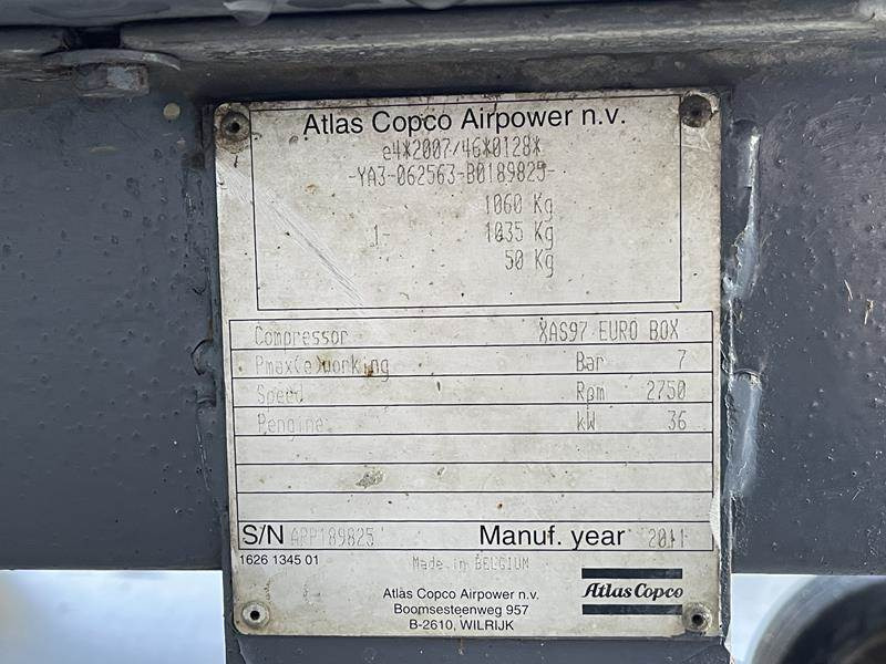 Atlas-Copco XAS 97 DD - N - Máy nén khí: hình 4 Atlas-Copco XAS 97 DD - N - Máy nén khí: hình 4
