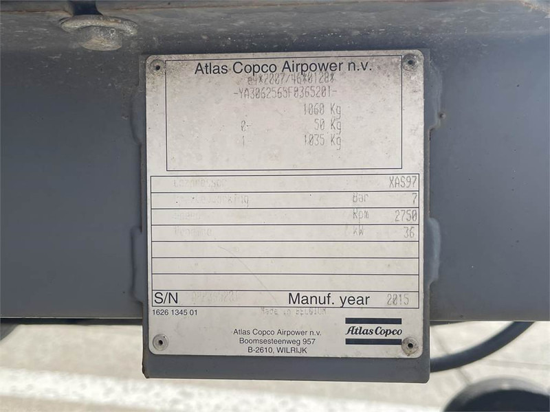 Atlas-Copco XAS 97 DD - N - Máy nén khí: hình 5 Atlas-Copco XAS 97 DD - N - Máy nén khí: hình 5