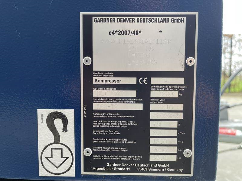 Compair C 60 - 12 - Máy nén khí: hình 4 Compair C 60 - 12 - Máy nén khí: hình 4