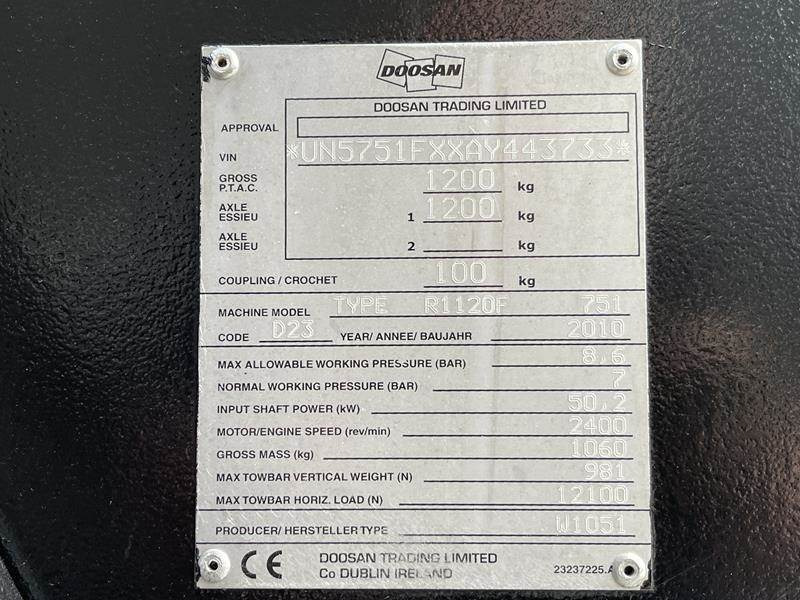 Doosan 7 / 51 - N - Máy nén khí: hình 5 Doosan 7 / 51 - N - Máy nén khí: hình 5