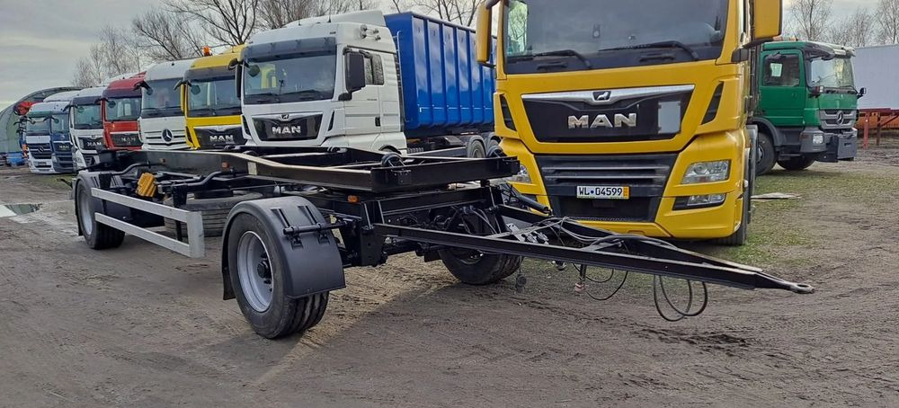 Huffermann Przyczepa na wózku HAR 1870 do hakowca - Rơ moóc thùng chứa: hình 2 Huffermann Przyczepa na wózku HAR 1870 do hakowca - Rơ moóc thùng chứa: hình 2