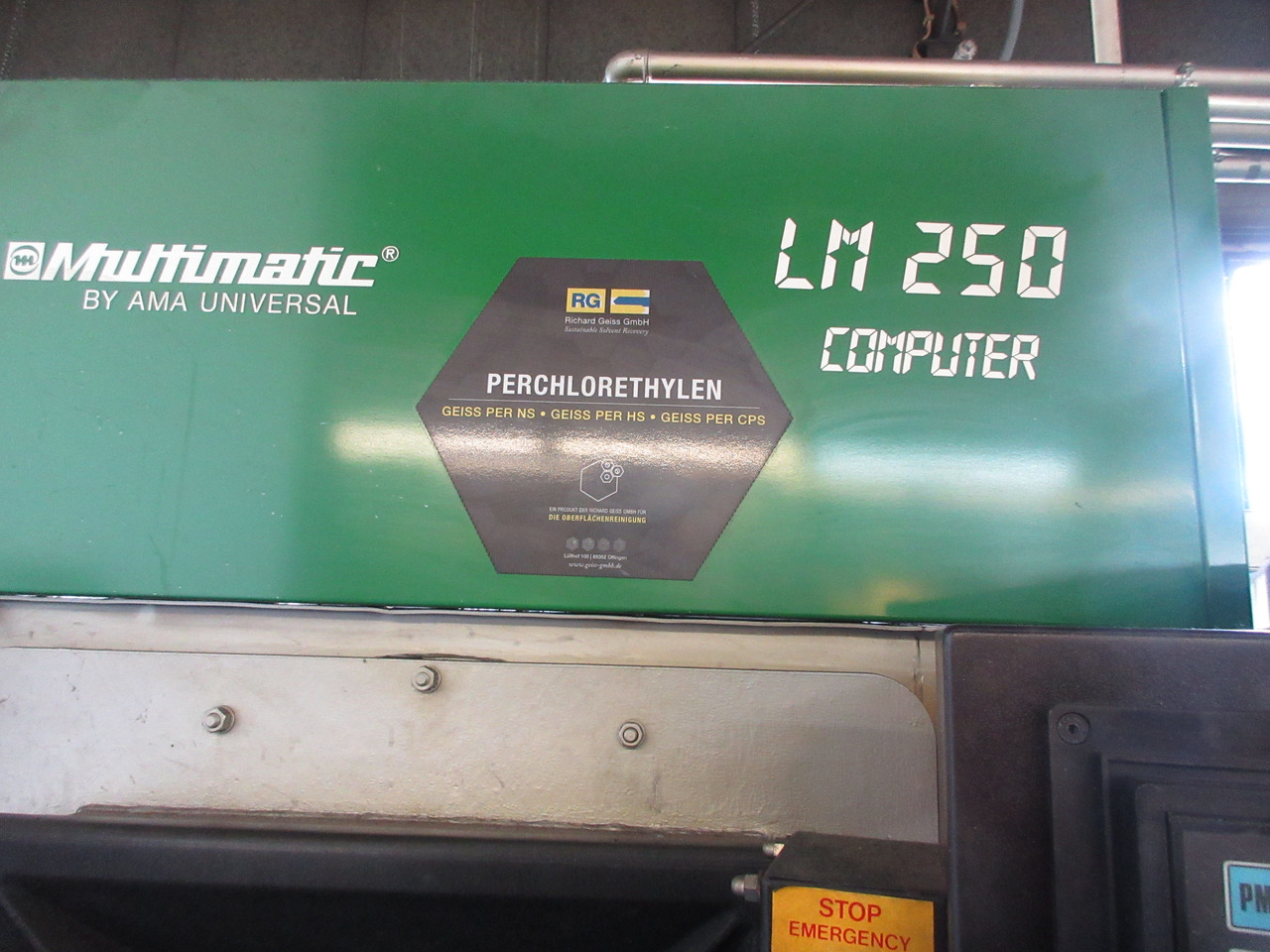 AMA Universal Multimatic LM 250 Computer Entfettungsanlage mit PER Perchlorethylen - Dụng cụ máy: hình 5 AMA Universal Multimatic LM 250 Computer Entfettungsanlage mit PER Perchlorethylen - Dụng cụ máy: hình 5