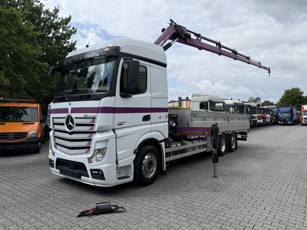 Mercedes-Benz Actros 2545 6X2 HIAB 166 bis 19 Meter - Xe tải thùng lửng/ Phẳng, Xe cẩu tự hành: hình 1 Mercedes-Benz Actros 2545 6X2 HIAB 166 bis 19 Meter - Xe tải thùng lửng/ Phẳng, Xe cẩu tự hành: hình 1