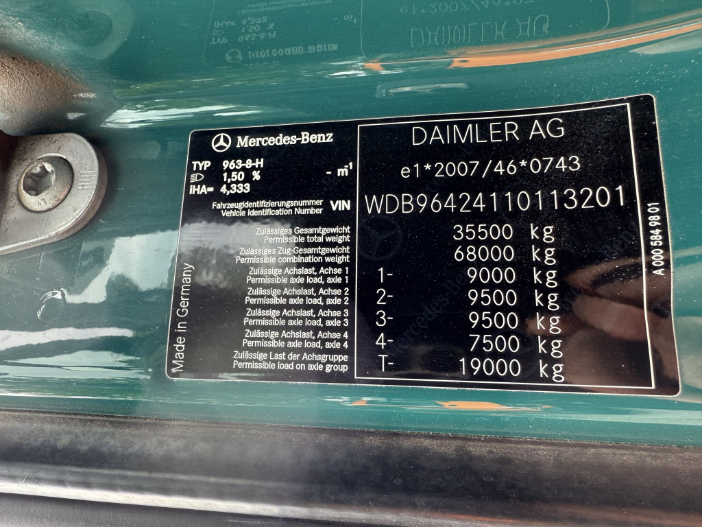 Xe tải nâng móc, Xe cẩu tự hành Mercedes-Benz Arocs 3251 8X4 Haken mit Kran HMF 2620 K5: hình 7