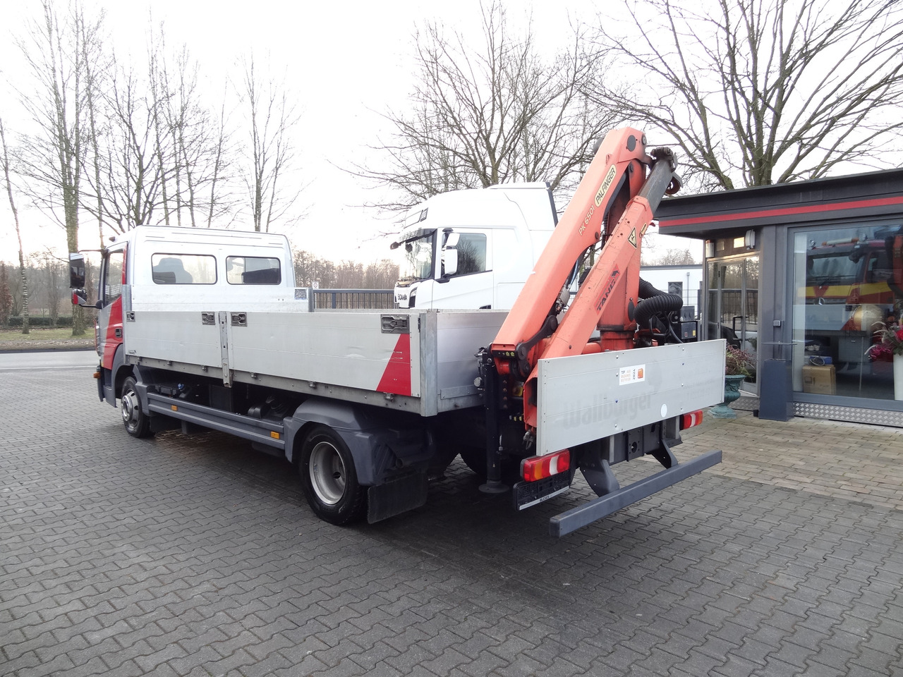 Xe cẩu tự hành, Xe tải thùng lửng/ Phẳng Mercedes-Benz Atego 818 Kran Palfinger 6501: hình 11