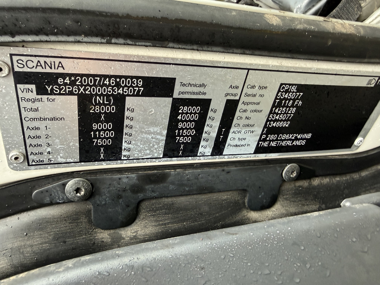 Scania P280 6X2*4 - Xe tải khung gầm: hình 3 Scania P280 6X2*4 - Xe tải khung gầm: hình 3