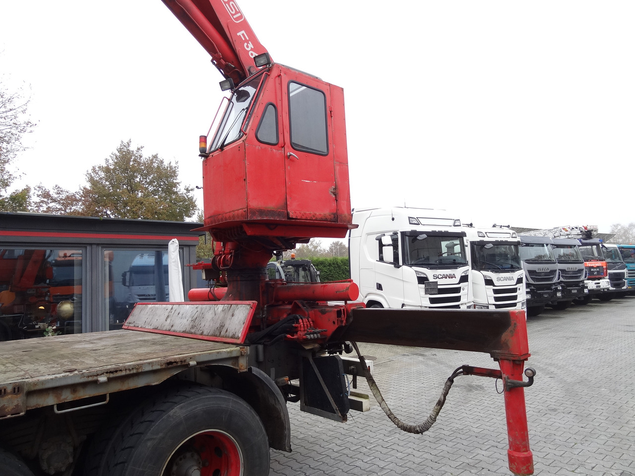 Scania R144 460 6X4 Fassi 360 bis 25 Meter - Xe tải thùng lửng/ Phẳng, Xe cẩu tự hành: hình 2 Scania R144 460 6X4 Fassi 360 bis 25 Meter - Xe tải thùng lửng/ Phẳng, Xe cẩu tự hành: hình 2