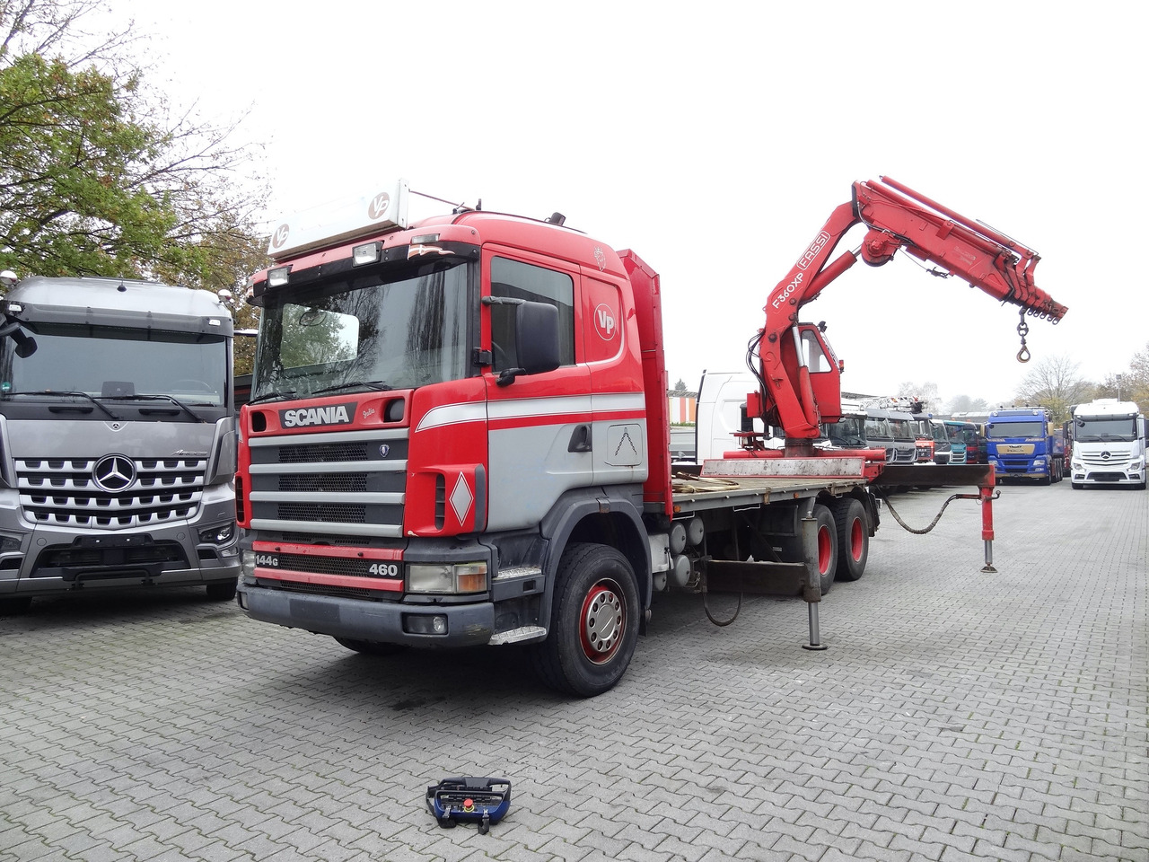 Scania R144 460 6X4 Fassi 360 bis 25 Meter - Xe tải thùng lửng/ Phẳng, Xe cẩu tự hành: hình 1 Scania R144 460 6X4 Fassi 360 bis 25 Meter - Xe tải thùng lửng/ Phẳng, Xe cẩu tự hành: hình 1