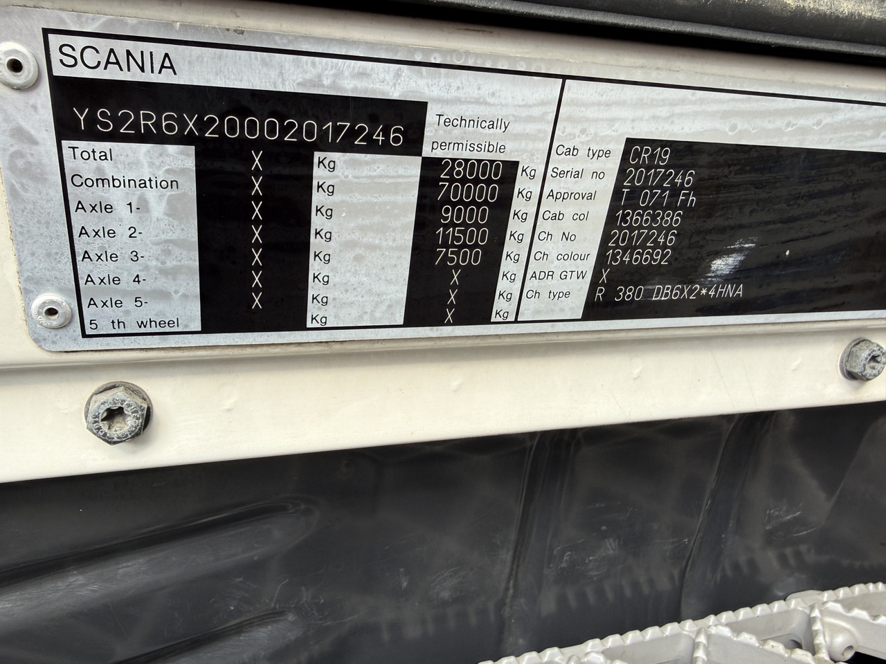 Scania R380 6X2*4 Kipper mit Kran HIAB 220 - Xe ben, Xe cẩu tự hành: hình 5 Scania R380 6X2*4 Kipper mit Kran HIAB 220 - Xe ben, Xe cẩu tự hành: hình 5