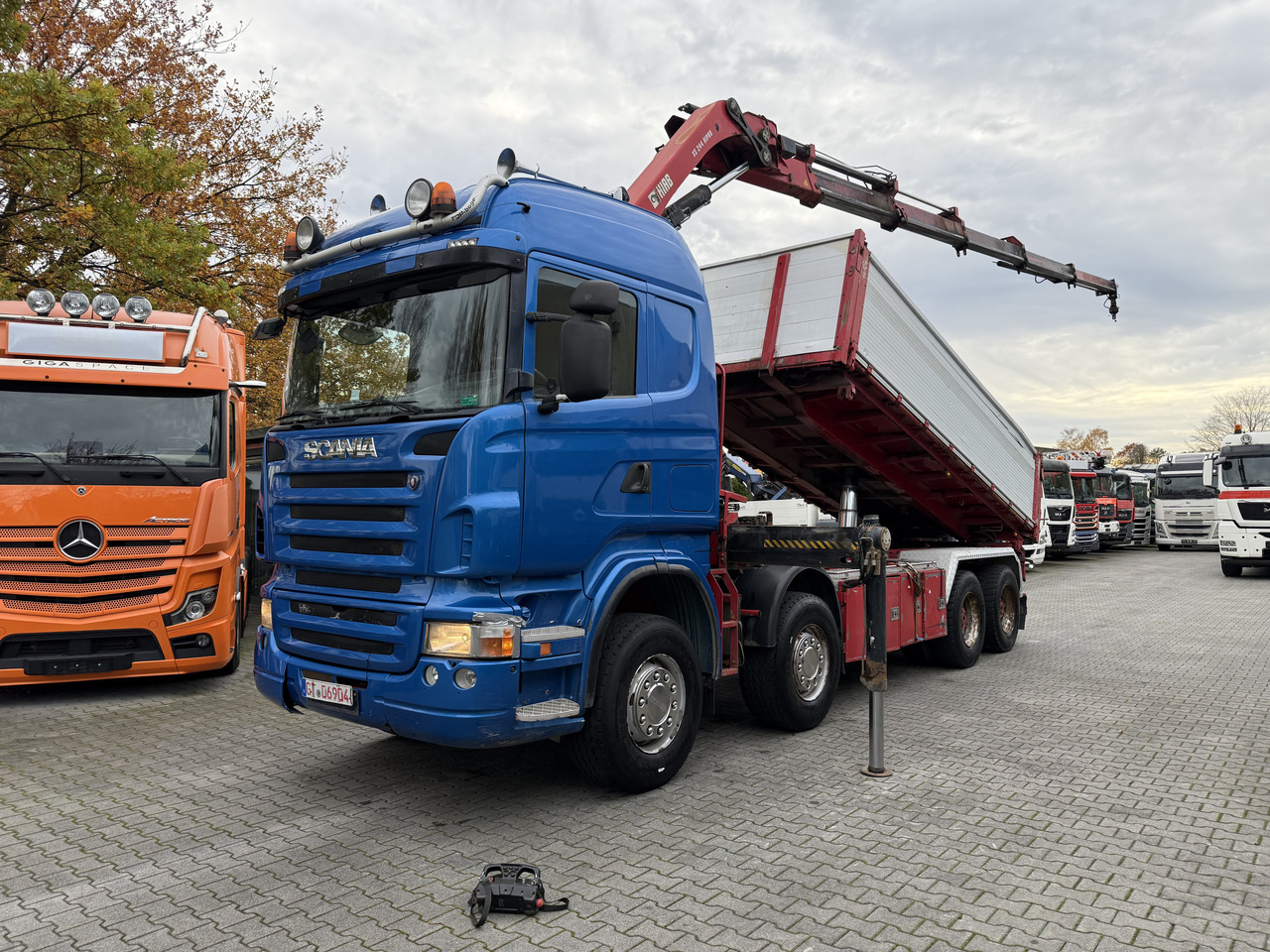 Scania R580 8X4 Kipper Kran HIAB 244-5 - Xe ben, Xe cẩu tự hành: hình 1 Scania R580 8X4 Kipper Kran HIAB 244-5 - Xe ben, Xe cẩu tự hành: hình 1