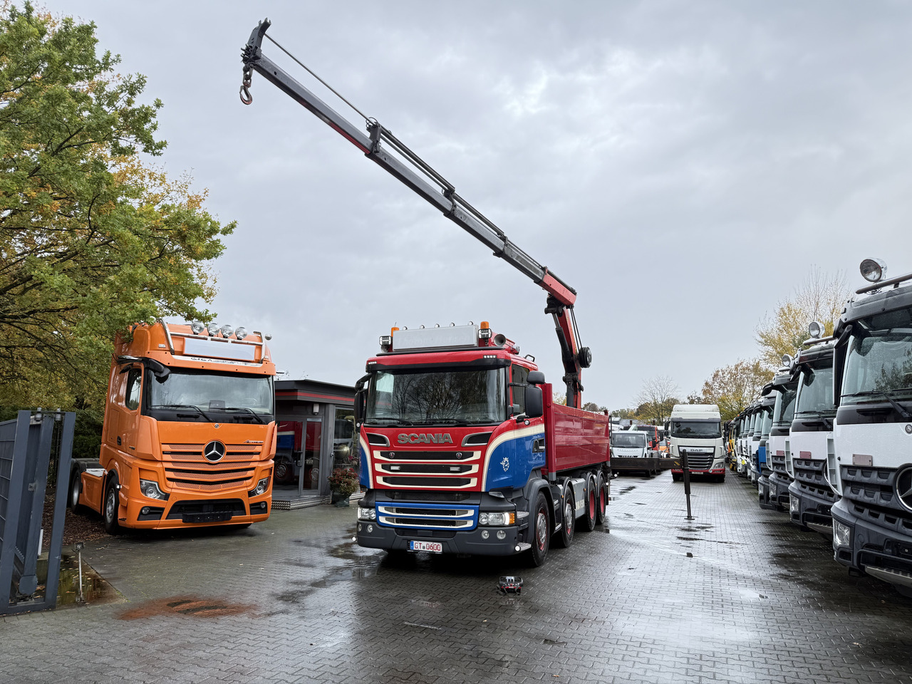 Scania R580 V8 8X4 Kipper Kran Palfinger 22002 - Xe cẩu tự hành, Xe ben: hình 2 Scania R580 V8 8X4 Kipper Kran Palfinger 22002 - Xe cẩu tự hành, Xe ben: hình 2