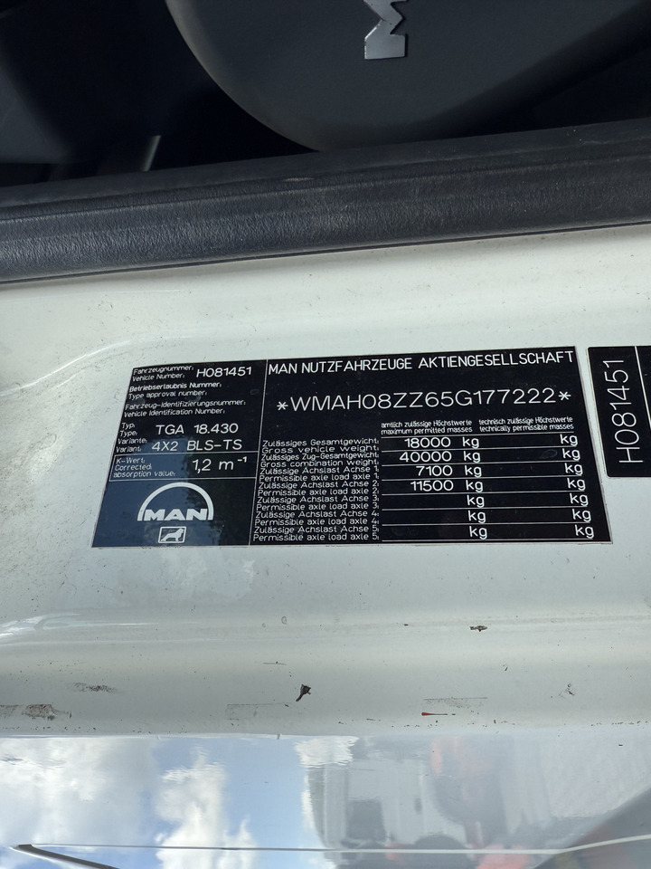 MAN TGA 18.430 Kran Palfinger 16502 bis 26.5 Meter - Xe đầu kéo: hình 5 MAN TGA 18.430 Kran Palfinger 16502 bis 26.5 Meter - Xe đầu kéo: hình 5