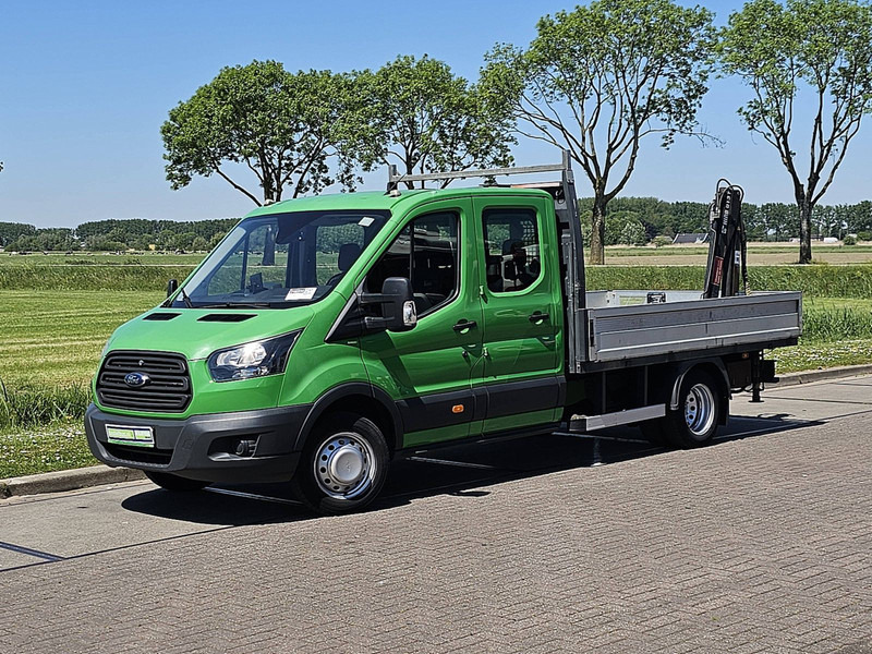 Ford Transit 2.0 DUB.CAB Hiab-Kraan! - Xe tải nhỏ phẳng: hình 2 Ford Transit 2.0 DUB.CAB Hiab-Kraan! - Xe tải nhỏ phẳng: hình 2