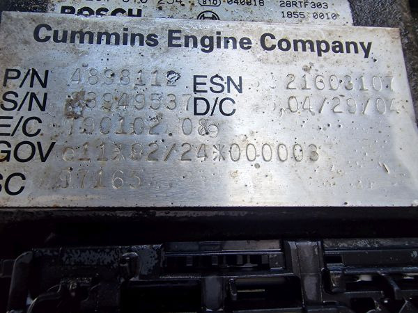 DAF 6ISB E3 5.9 Daf Spec CE162C Engine (Truck) - Động cơ cho Xe tải: hình 2 DAF 6ISB E3 5.9 Daf Spec CE162C Engine (Truck) - Động cơ cho Xe tải: hình 2