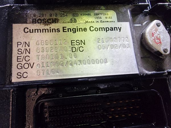 DAF 6ISB E3 5.9 Daf Spec CE162C with PTO on bellhousing Engine (Truck) - Động cơ cho Xe tải: hình 2 DAF 6ISB E3 5.9 Daf Spec CE162C with PTO on bellhousing Engine (Truck) - Động cơ cho Xe tải: hình 2