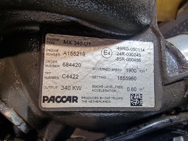 DAF MX340U1 EUR5 XF106.460 Engine (Truck) - Động cơ cho Xe tải: hình 2 DAF MX340U1 EUR5 XF106.460 Engine (Truck) - Động cơ cho Xe tải: hình 2