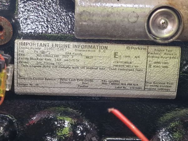 Perkins 1106C-E66T (CAT C6.6 PK)Engine (Industrial) - Động cơ cho Máy móc công nghiệp: hình 3 Perkins 1106C-E66T (CAT C6.6 PK)Engine (Industrial) - Động cơ cho Máy móc công nghiệp: hình 3