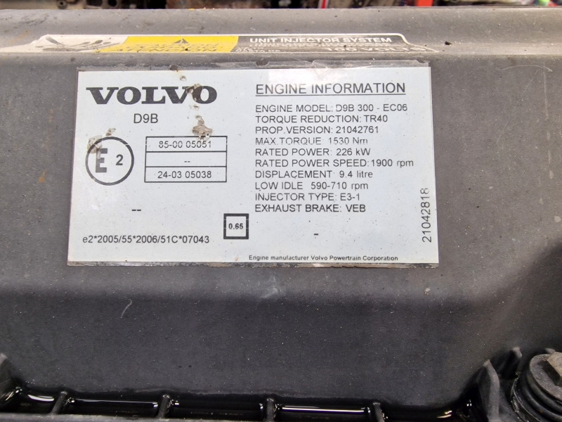Volvo D9B 300 – EC06 Engine (Truck) - Động cơ cho Xe tải: hình 3 Volvo D9B 300 – EC06 Engine (Truck) - Động cơ cho Xe tải: hình 3