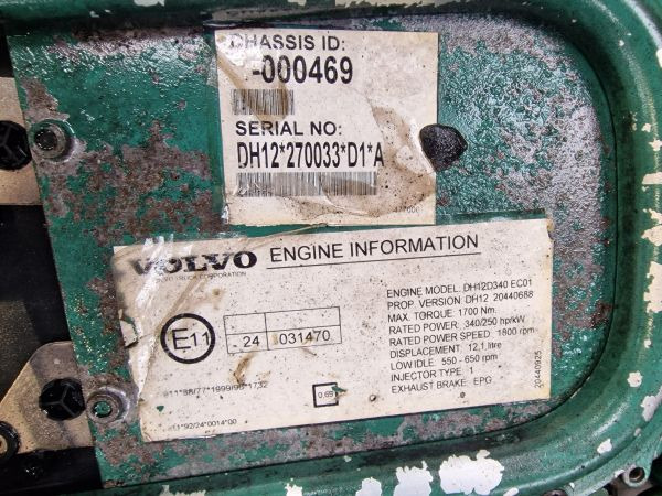 Volvo DH12D340 EC01 Engine (Bus) - Động cơ: hình 2 Volvo DH12D340 EC01 Engine (Bus) - Động cơ: hình 2