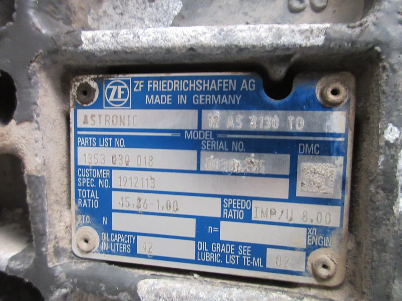 Hộp số cho Xe tải DAF 12AS2130 TD 12AS2330 TD DEZE TRANSMISSIE ZIJN VOOR EXPORT EURO 6: hình 10