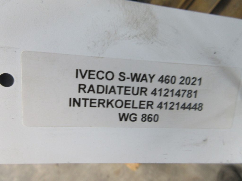 Iveco 41214781/41214448 RADIATEUR EN INTERCOOLER 440S46 S WAY EURO 6 MODEL 2021 - Bộ tản nhiệt cho Xe tải: hình 5 Iveco 41214781/41214448 RADIATEUR EN INTERCOOLER 440S46 S WAY EURO 6 MODEL 2021 - Bộ tản nhiệt cho Xe tải: hình 5