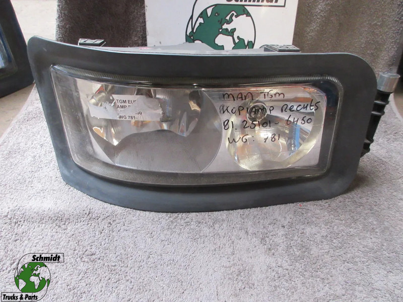 MAN 81.25101-6550 KOPLAMP RECHTS TGA TGL TGM EURO 3 - Đèn trước cho Xe tải: hình 1 MAN 81.25101-6550 KOPLAMP RECHTS TGA TGL TGM EURO 3 - Đèn trước cho Xe tải: hình 1