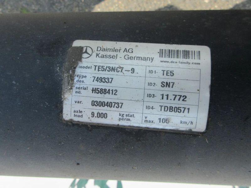Trục và các bộ phận cho Xe tải Mercedes-Benz TE5/3NC7-9 / 749337 // H588412//030040737 // OPLEGGER AS SCHMITZ: hình 10