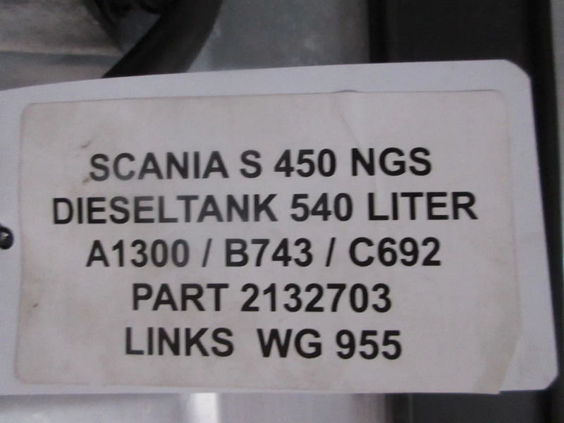 Scania 2132703 // A 1300 // B 743 // C 692 // 540 LITER SCANIA S 450 NGS MODEL 2020 - Bình nhiên liệu cho Xe tải: hình 5 Scania 2132703 // A 1300 // B 743 // C 692 // 540 LITER SCANIA S 450 NGS MODEL 2020 - Bình nhiên liệu cho Xe tải: hình 5