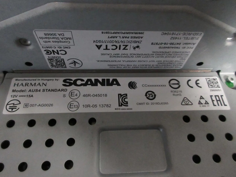 Linh kiện điện cho Xe tải Scania 2735760 // 2819281 RADIO NAVI SCANIA NIEUWE MODEL 2022: hình 10