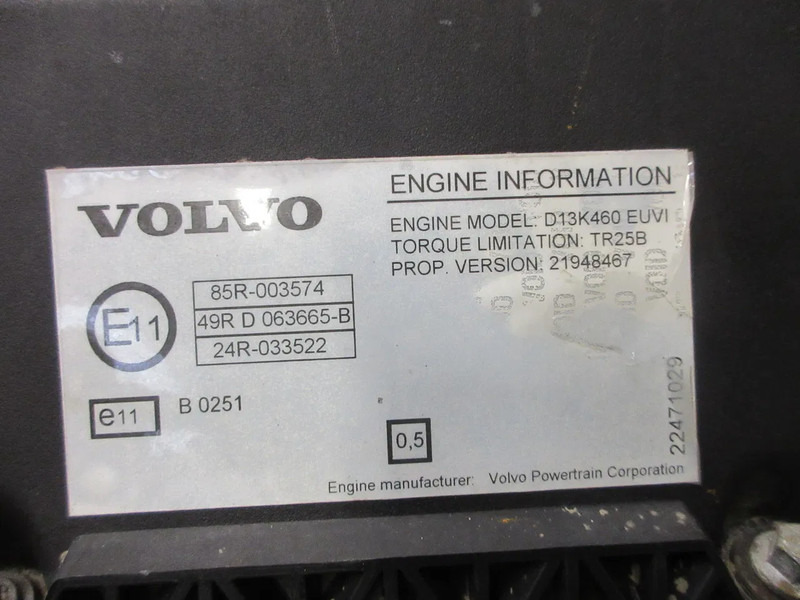 Volvo 21948467 //22070191//85001834//85007834//8501854 VOLVO FH 460 MOTOR EURO 6 - Động cơ cho Xe tải: hình 5 Volvo 21948467 //22070191//85001834//85007834//8501854 VOLVO FH 460 MOTOR EURO 6 - Động cơ cho Xe tải: hình 5