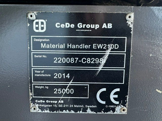 Máy cạp rác/ Công nghiệp Volvo EW210D MH: hình 10 Máy cạp rác/ Công nghiệp Volvo EW210D MH: hình 10