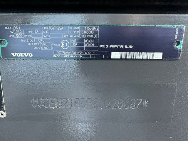 Máy cạp rác/ Công nghiệp Volvo EW210D MH: hình 9 Máy cạp rác/ Công nghiệp Volvo EW210D MH: hình 9