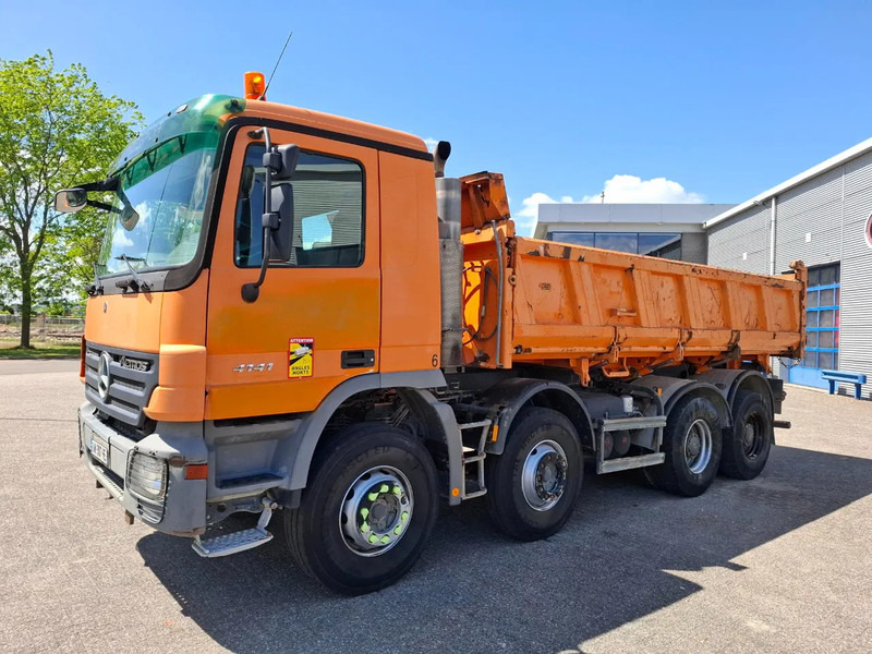 Mercedes-Benz Actros 4141 / 3SIDE MEILLER TIPPER / FULL-STEEL / DRUM BRAKES / ONLY:535937 KM / 2XSTEERING AXLE / AIRCO / AUTOMATIC / EURO-3 / - Xe ben: hình 3 Mercedes-Benz Actros 4141 / 3SIDE MEILLER TIPPER / FULL-STEEL / DRUM BRAKES / ONLY:535937 KM / 2XSTEERING AXLE / AIRCO / AUTOMATIC / EURO-3 / - Xe ben: hình 3