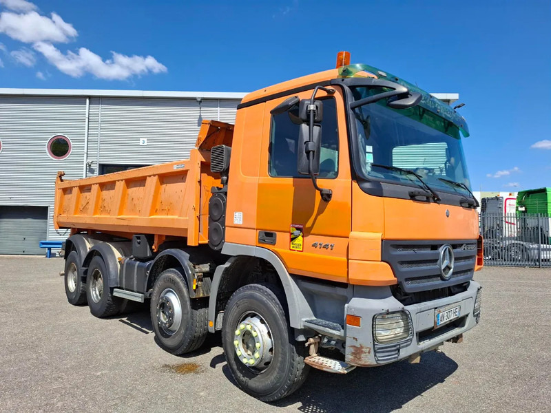 Mercedes-Benz Actros 4141 / 3SIDE MEILLER TIPPER / FULL-STEEL / DRUM BRAKES / ONLY:535937 KM / 2XSTEERING AXLE / AIRCO / AUTOMATIC / EURO-3 / - Xe ben: hình 4 Mercedes-Benz Actros 4141 / 3SIDE MEILLER TIPPER / FULL-STEEL / DRUM BRAKES / ONLY:535937 KM / 2XSTEERING AXLE / AIRCO / AUTOMATIC / EURO-3 / - Xe ben: hình 4