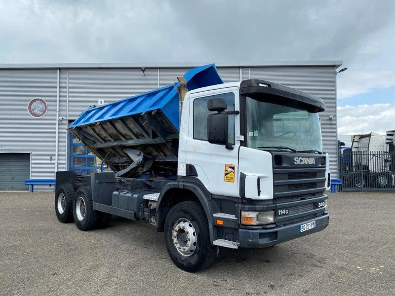 Xe ben Scania 114-340 / 6X4 / 2 SIDE TIPPER / BIG AXLE / FULL-STEEL / DRUM BRAKES / MANUAL / 1999: hình 6
