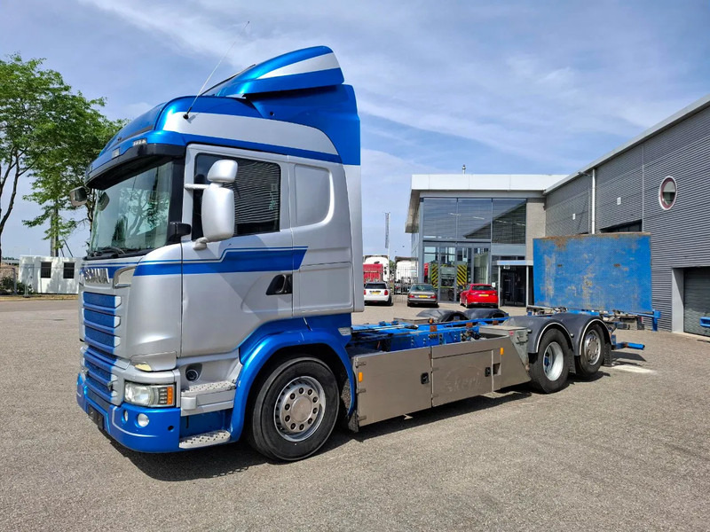 Scania R580 V8 / RETARDER / LIFT+LENKACHSE / FULL-AIR / PLATFORM 2000 KG / NAVI / LEATHER / AIRCO / AUTOMATIC / EURO-6 / 2014 - Xe tải khung gầm: hình 1 Scania R580 V8 / RETARDER / LIFT+LENKACHSE / FULL-AIR / PLATFORM 2000 KG / NAVI / LEATHER / AIRCO / AUTOMATIC / EURO-6 / 2014 - Xe tải khung gầm: hình 1