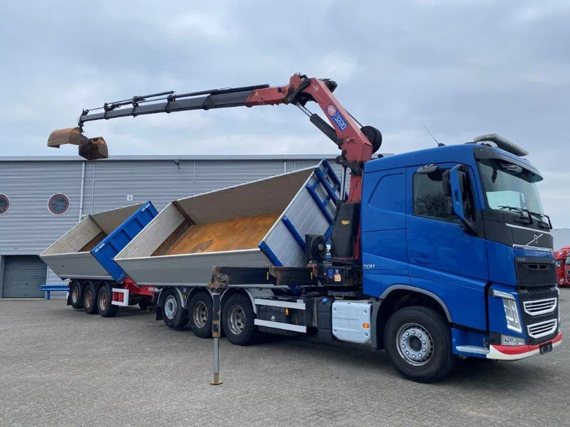 Volvo FH4-500 / HMF 3220K-RC / REMOTE / ROTATOR / 3SIDE TIPPER / DYNAMIC STEERING / ONLY:302623 KM / AUTOMATIC / EURO-6 / 2017 - Xe cẩu tự hành: hình 4 Volvo FH4-500 / HMF 3220K-RC / REMOTE / ROTATOR / 3SIDE TIPPER / DYNAMIC STEERING / ONLY:302623 KM / AUTOMATIC / EURO-6 / 2017 - Xe cẩu tự hành: hình 4